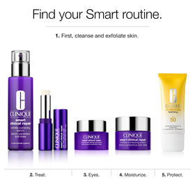 Clinique Smart Clinical Repair travel-size box and bottle packaging.