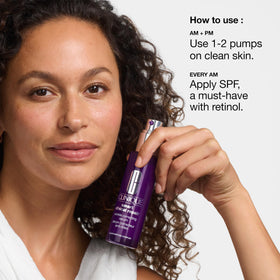 Clinique Smart Clinical Repair serum ingredient panel highlighting peptides.