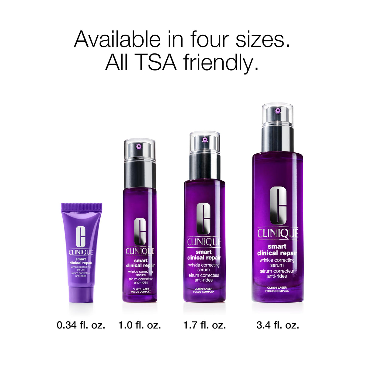 Clinique Smart Clinical Repair serum applied to skin surface showing plumping.