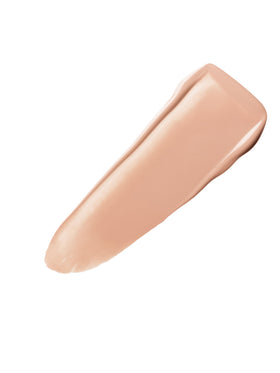 Packaging highlights oil-free formula and lightweight texture of Clinique foundation.