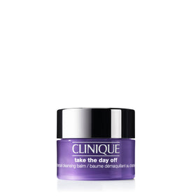 Clinique Take The Day Off charcoal cleansing balm jar for easy makeup removal