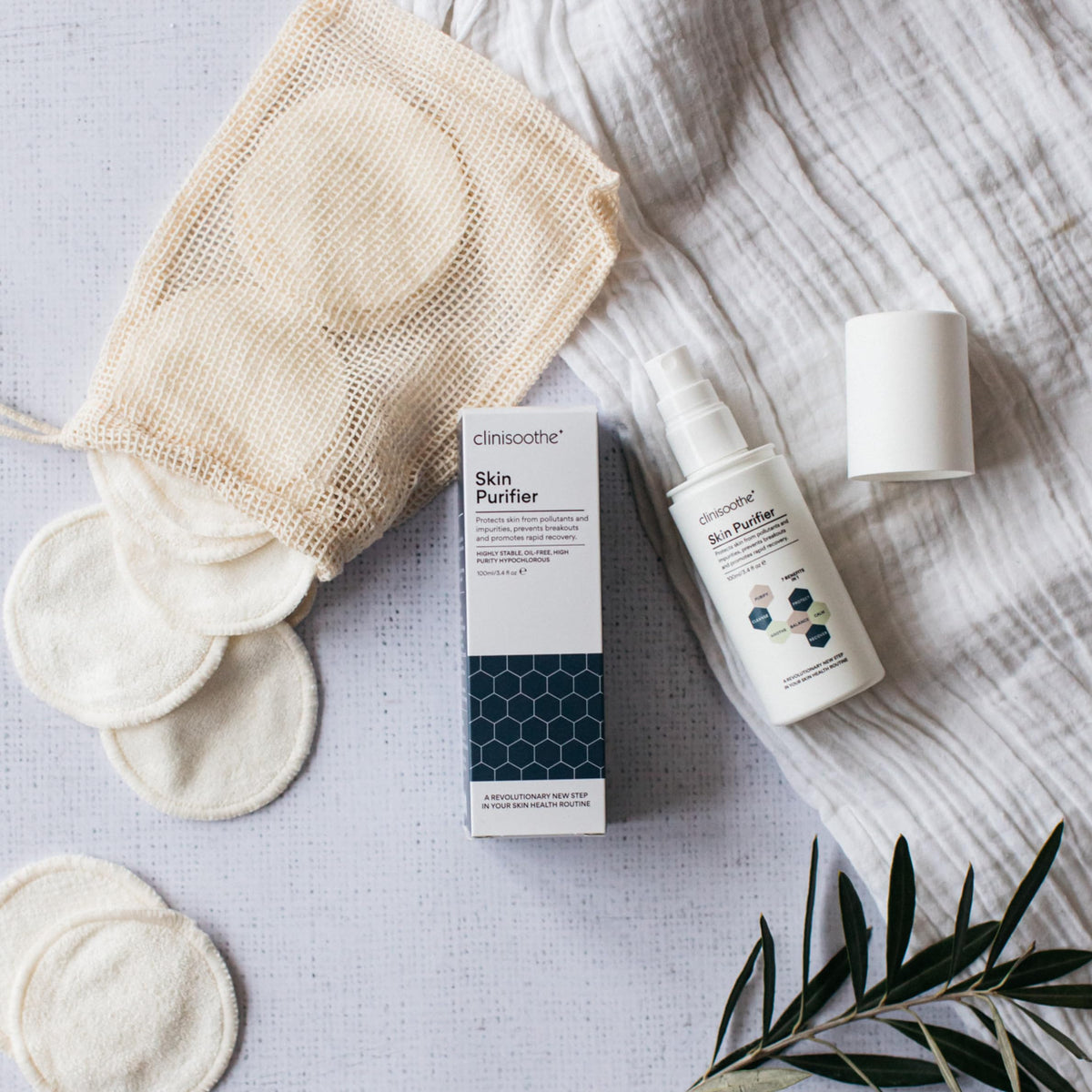 Clinisoothe+ Acne treatment hero image focusing on blemish-prone areas