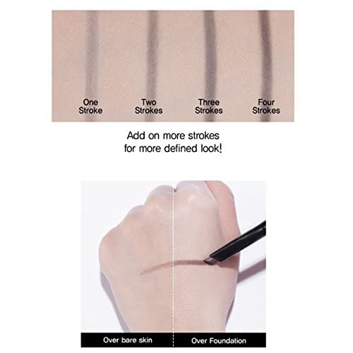 CLIO Kill Brow Auto Hard Eyebrow Pencil dual-end cap view conveys convenience.
