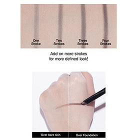 CLIO Kill Brow Auto Hard Eyebrow Pencil dual-end cap view conveys convenience.