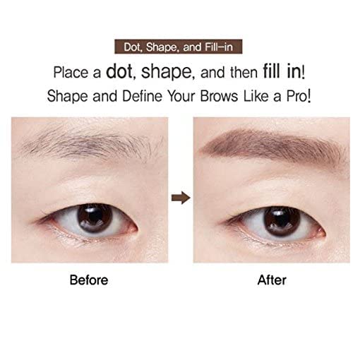 CLIO Kill Brow Auto Hard Eyebrow Pencil on-brow application shows steady color.