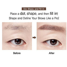 CLIO Kill Brow Auto Hard Eyebrow Pencil on-brow application shows steady color.