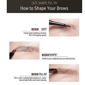 CLIO Kill Brow Auto Hard Eyebrow Pencil waterproof formula withstands weather.