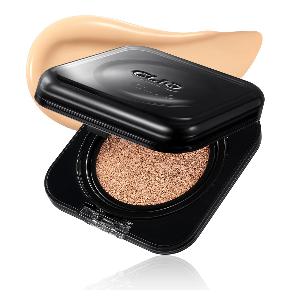 CLIO Kill Cover Founwear Cushion Ginger swatch shows full coverage for even skin tone