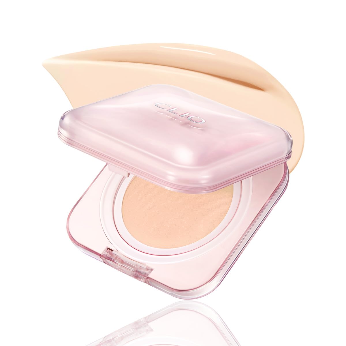 CLIO Kill Cover Mesh Glow cushion outer packaging shows premium branding and portability for on-the-go makeup