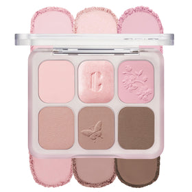 CLIO Muse Master Eyeshadow Palette soft pink swatches for everyday looks