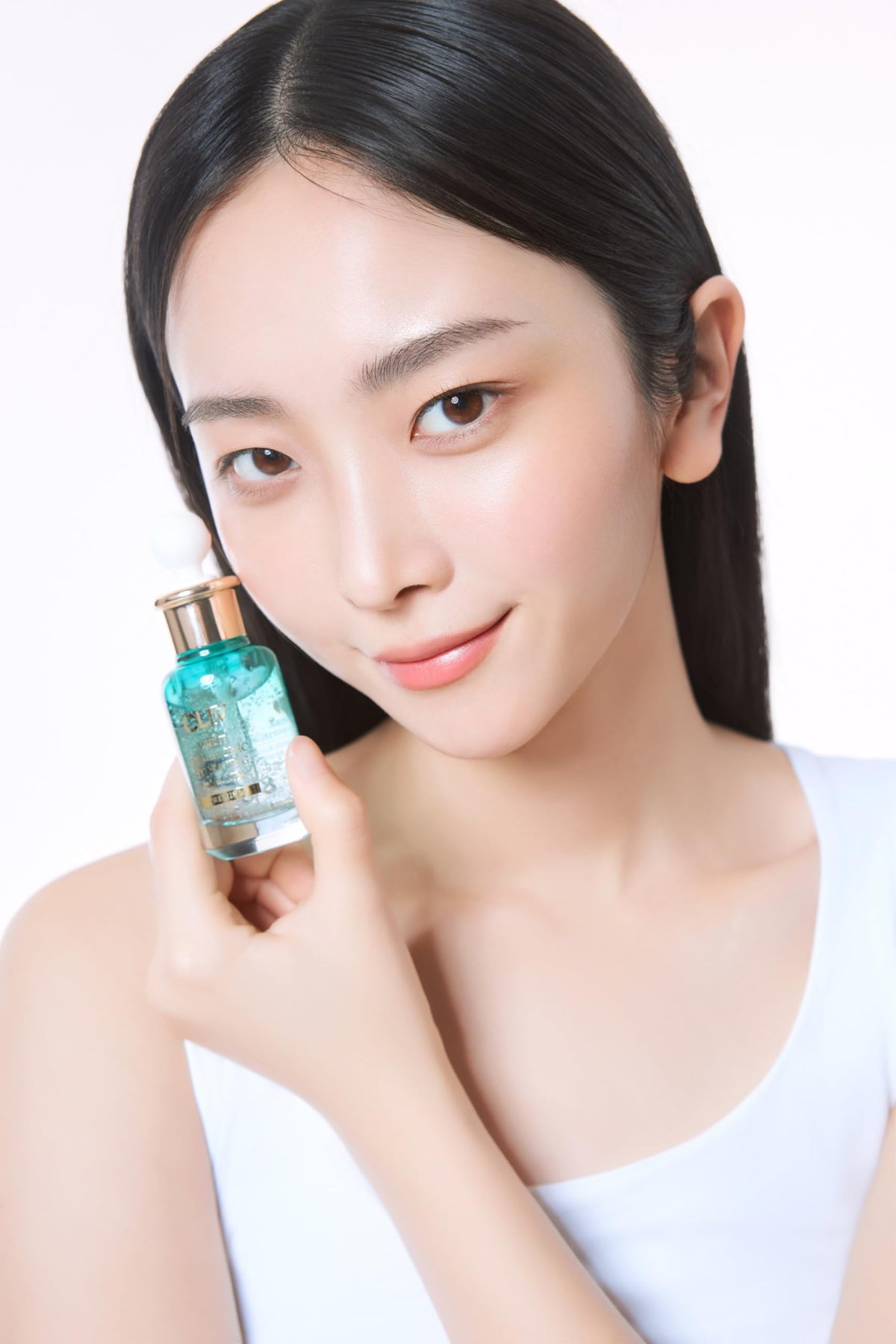 CLIV brand packaging on shelf signaling premium Korean skincare line