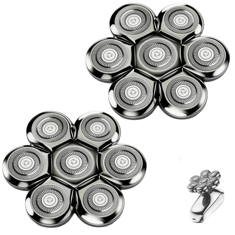CLLFUU SHPAVVER/Cyruzi 7D replacement heads universal compatibility for bald men
