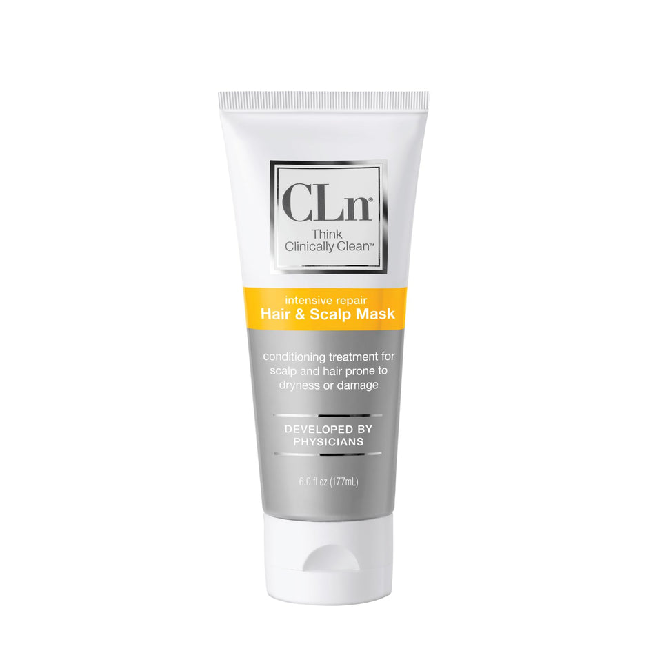 CLn Hair Mask bottle ready for deep conditioning and hydration for dry hair.