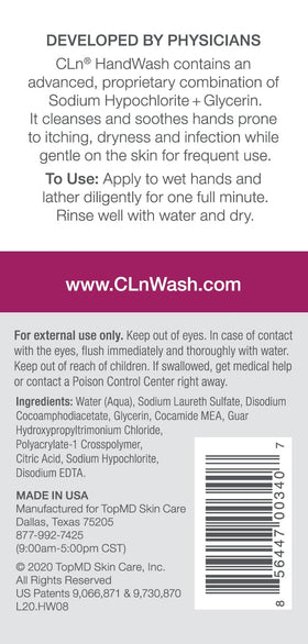 CLn HandWash pump dispense demonstrates convenient, non-drying hygiene for busy hands.