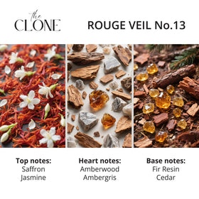 Clone Rouge Veil 13 bottle cap, refined detail for premium look.