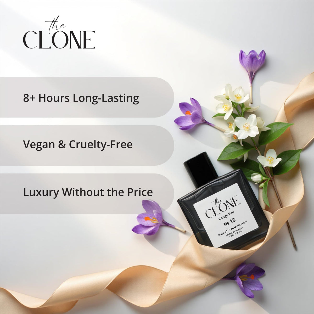 Clone Rouge Veil 13 spray mist, hints of fragrance diffusion.
