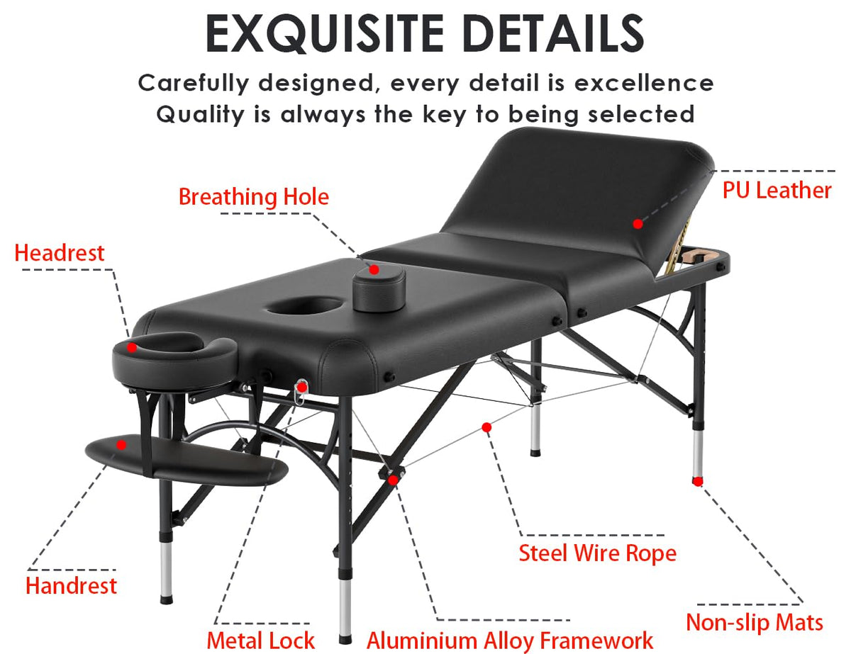 CLORIS table supports up to 1100 lbs for versatile client loading