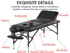 CLORIS table supports up to 1100 lbs for versatile client loading