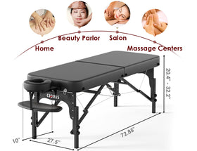 CLORIS 2.37-inch high-density foam delivers cushioned client comfort.
