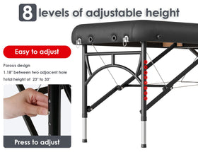CLORIS height-adjustable design from 23 to 33 inches for versatility