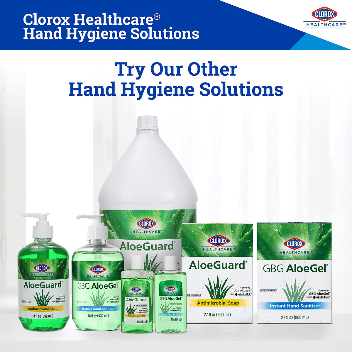 Healthcare setting using AloeGuard to support hygienic routines.