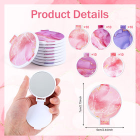 clothmile marble-pattern compact mirror collection ideal for bulk gifting.