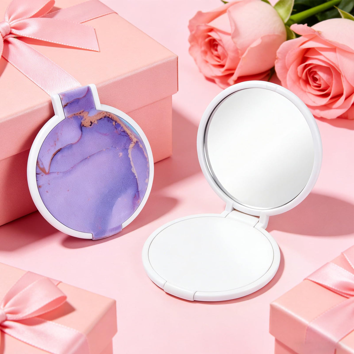 clothmile portable pocket mirror fits in purses for travel-ready touch-ups.