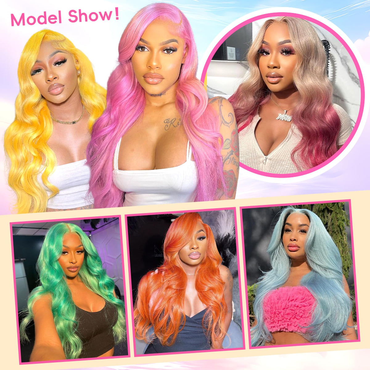 Cloudeer 22.5 inch cap wig with lace front and comfortable fit