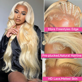 Cloudeer 613 lace front wig on soft Swiss lace for breathable wear