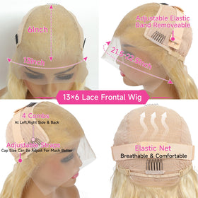 Cloudeer wig with adjustable straps for secure, glue-free wear