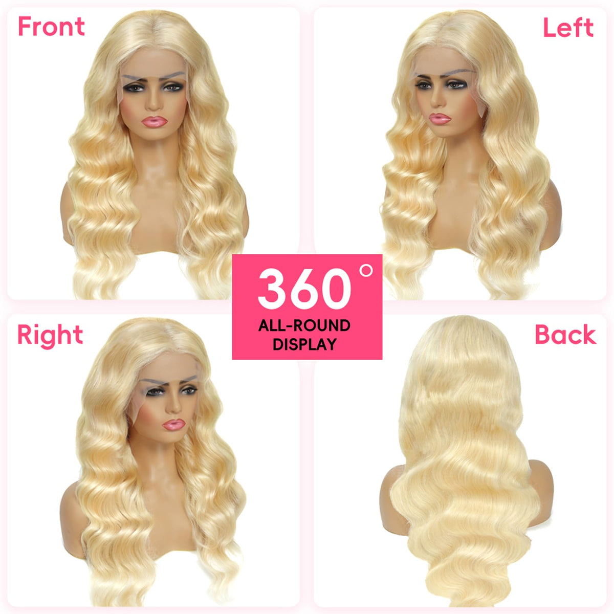 Cloudeer 613 wig with bleached knots for a seamless part