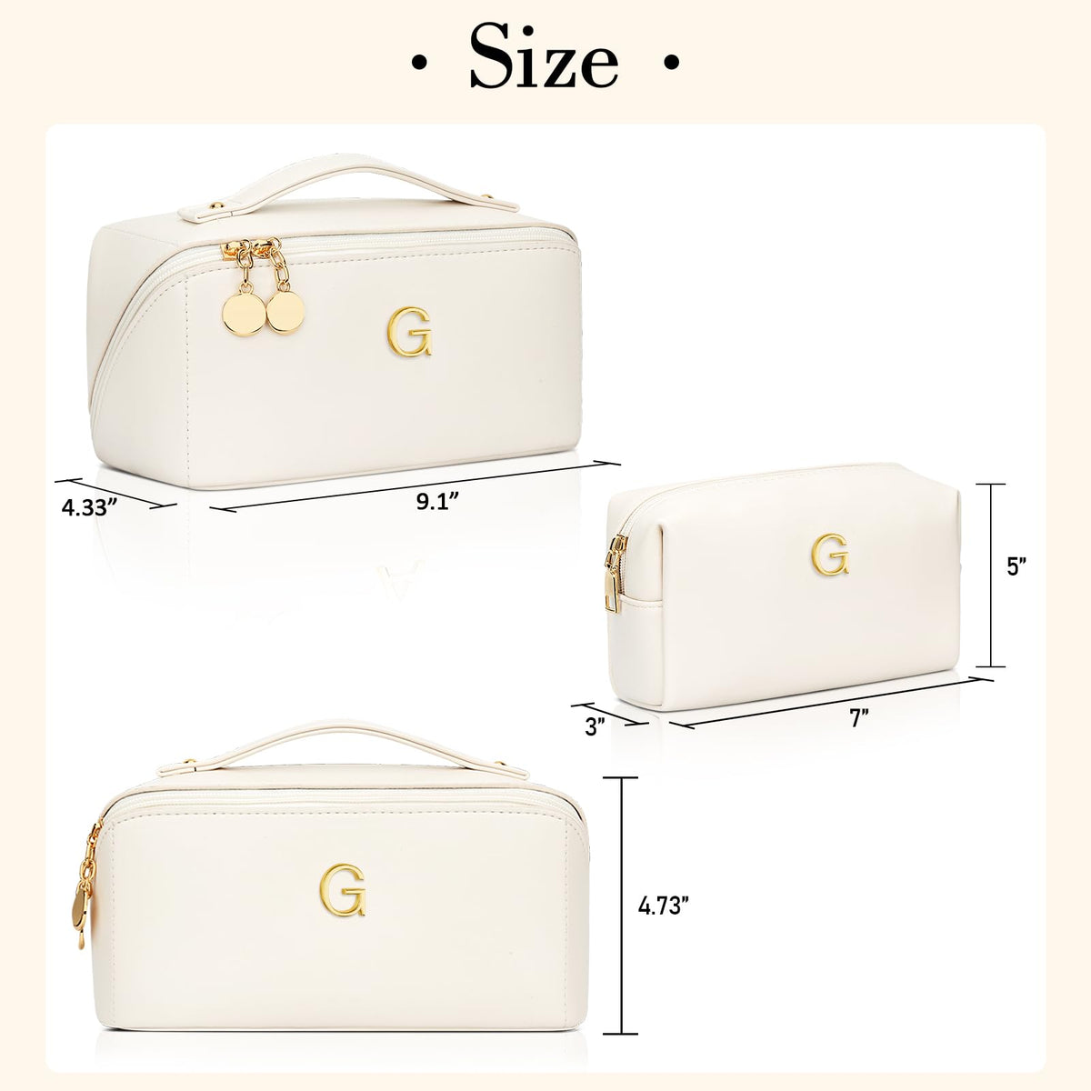 CloudWINGS clear center pocket and elastic side pockets for organization