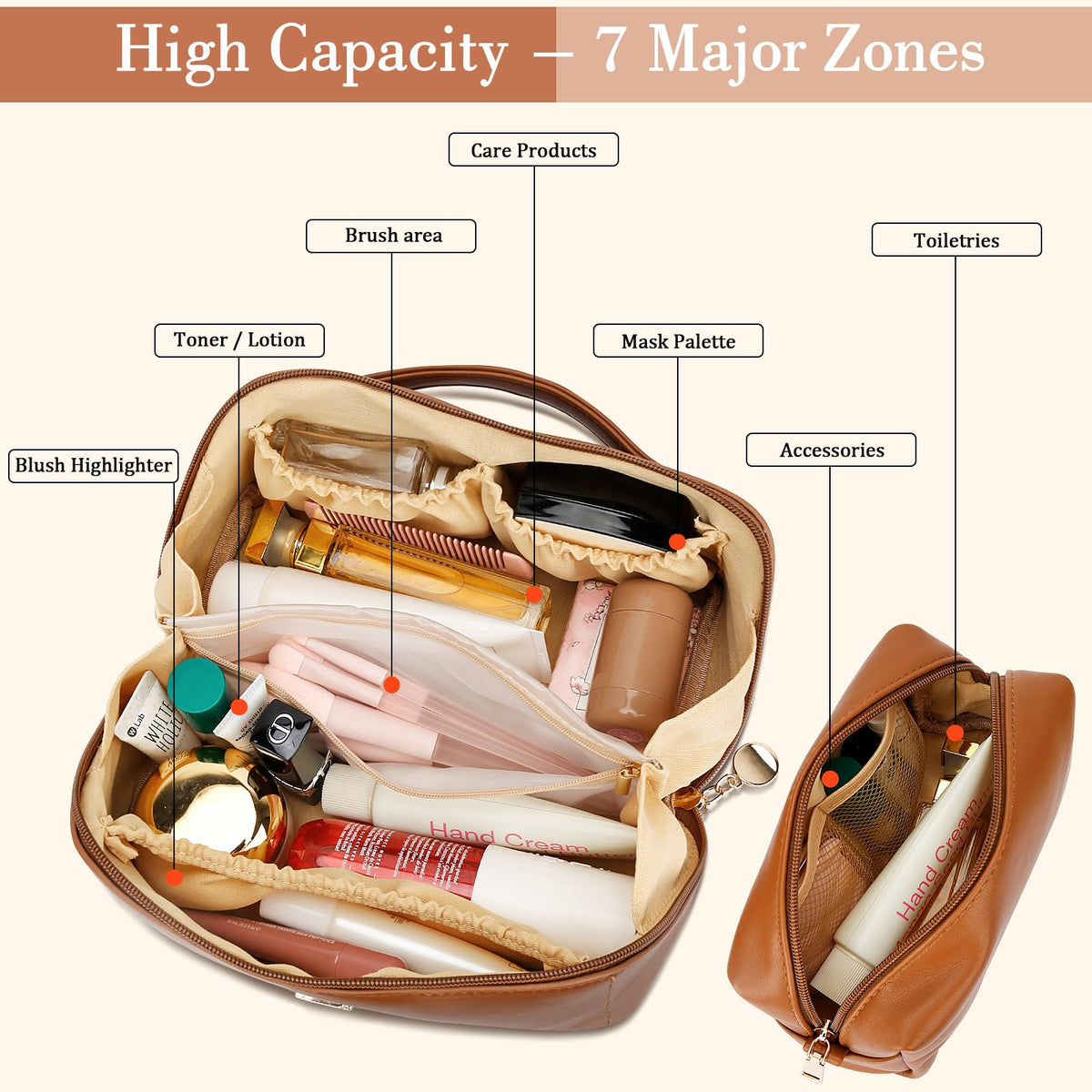 Cloudwings clear center pocket keeps essentials visible and easy to grab