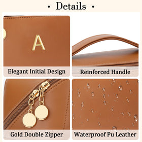 Cloudwings dual-compartment bag stores makeup and brushes in organized zones