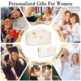 CloudWINGS initial makeup bag open 180-degree design for easy access