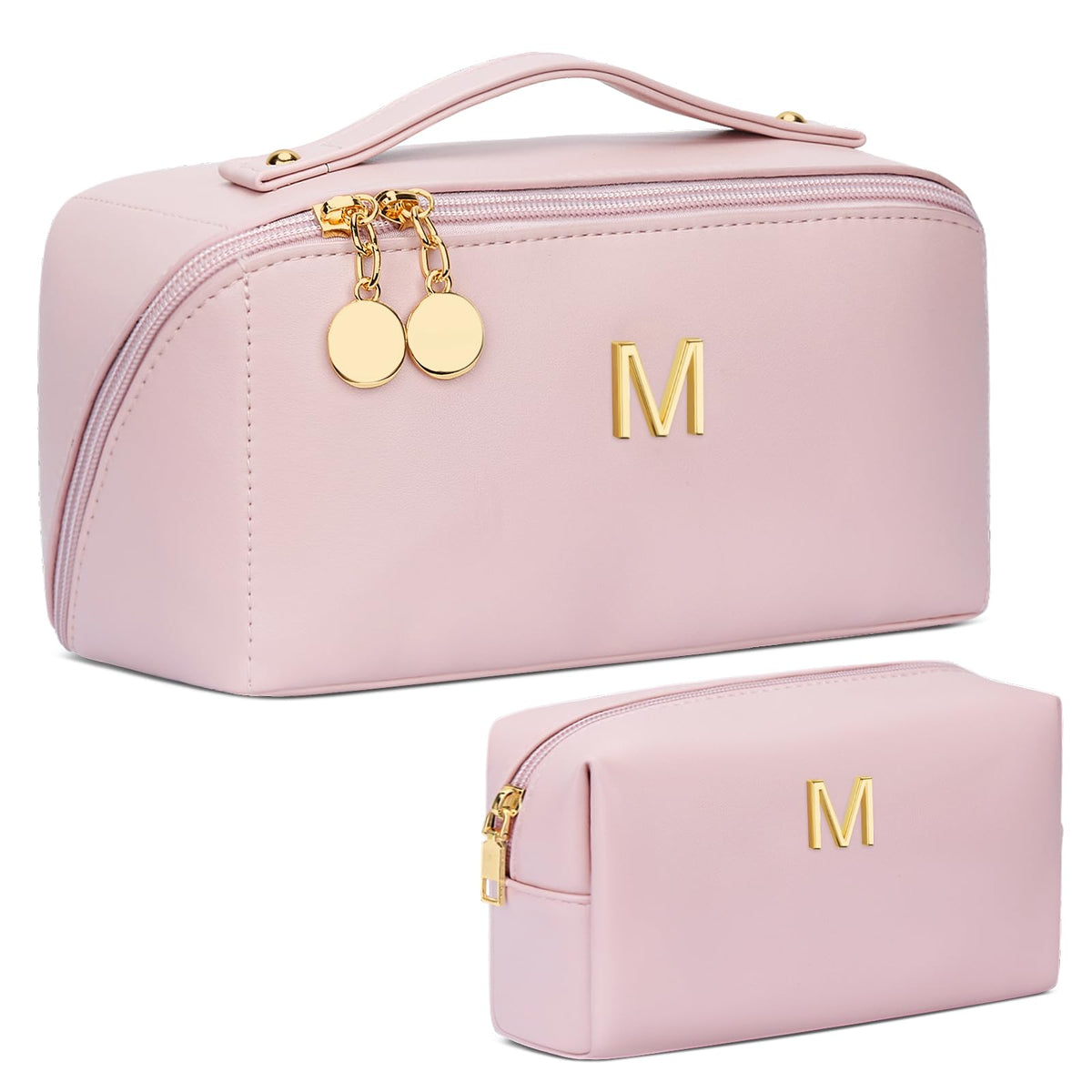 CloudWings initial makeup bag with open-flat design for quick access.