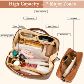 CloudWINGS large-capacity compartments keep brushes and products organized and easy to reach.