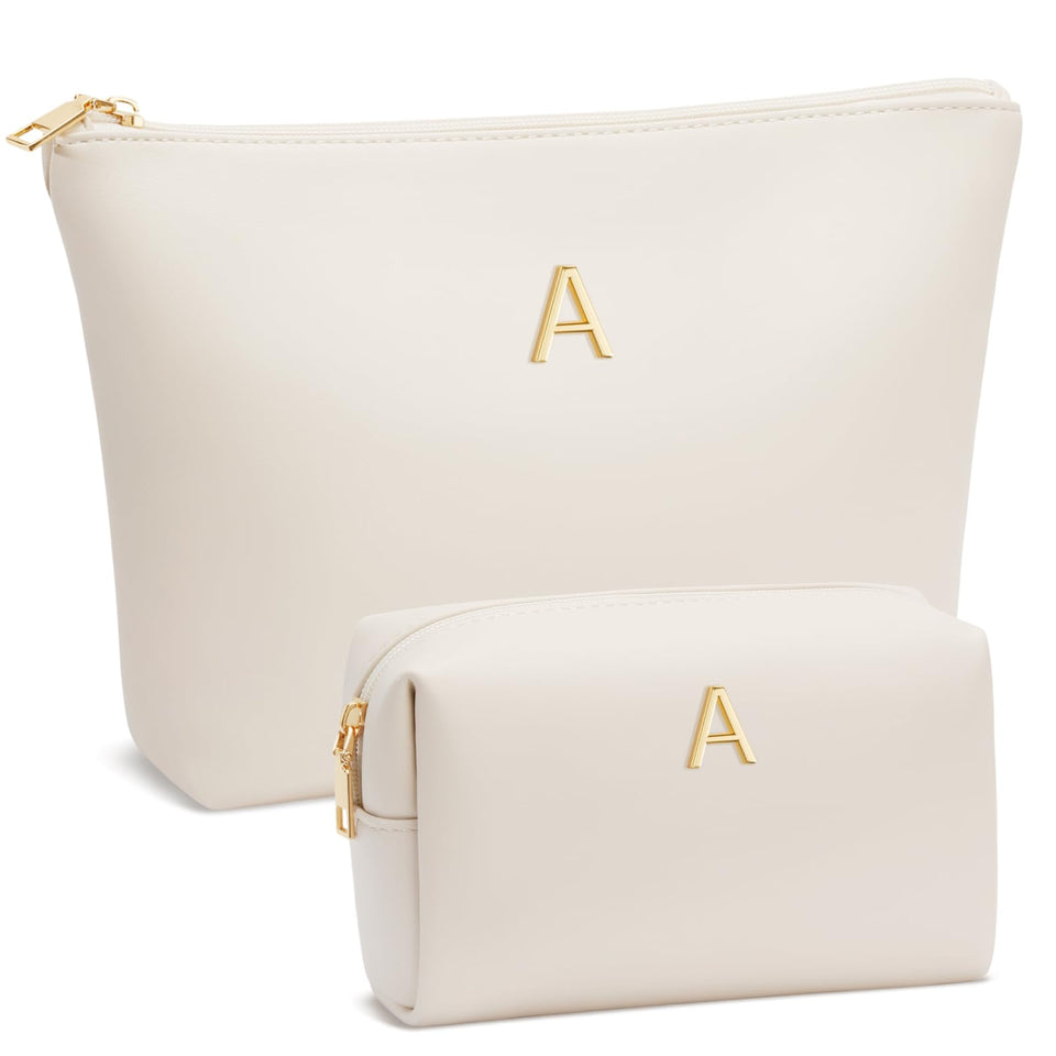 CloudWINGS initial monogram makeup bag for personalized gifting and on-the-go organization.