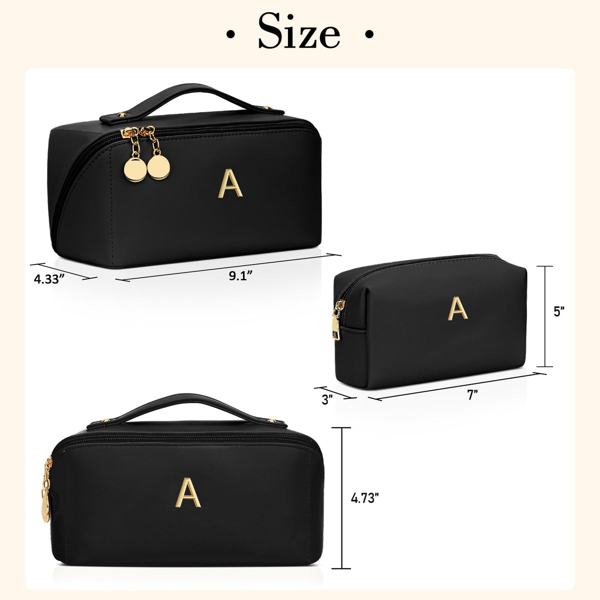 CloudWINGS included toiletry bag with mesh pockets for accessories