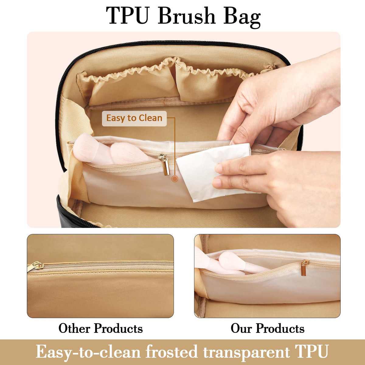 CloudWINGS travel-friendly organizer with handle and durable zippers