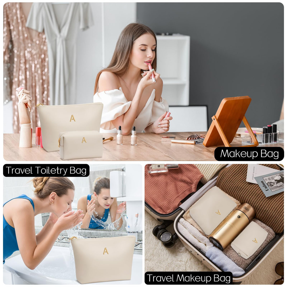 CloudWINGS compact travel pouch fits purse, suitcase, or gym bag.