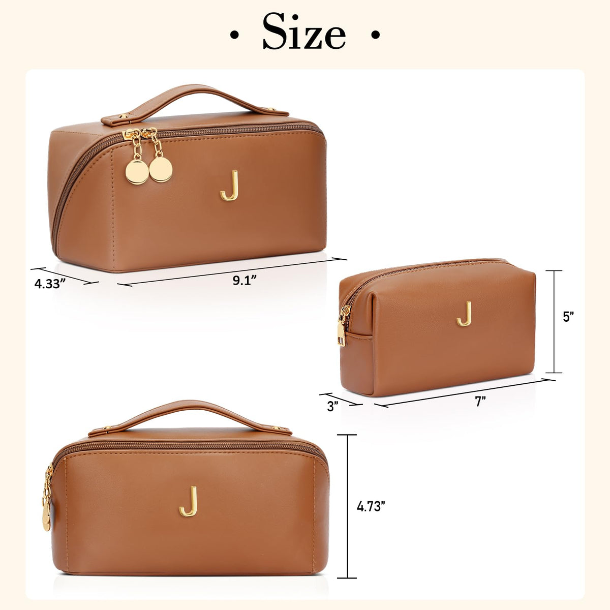 CloudWINGS waterproof PU leather with gold hardware ensures durable use.