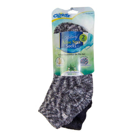 Cloudz Aloe Vera infused socks close-up showing moisturizing fibers for daily wear.