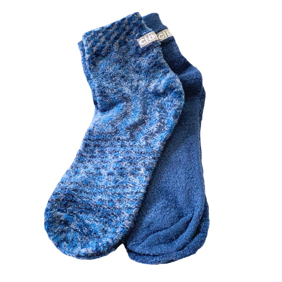 Cloudz dreamy blue soft plush socks for all-day comfort.