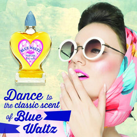Clubman Blue Waltz blue rosebud cap detail adds feminine charm and premium feel.
