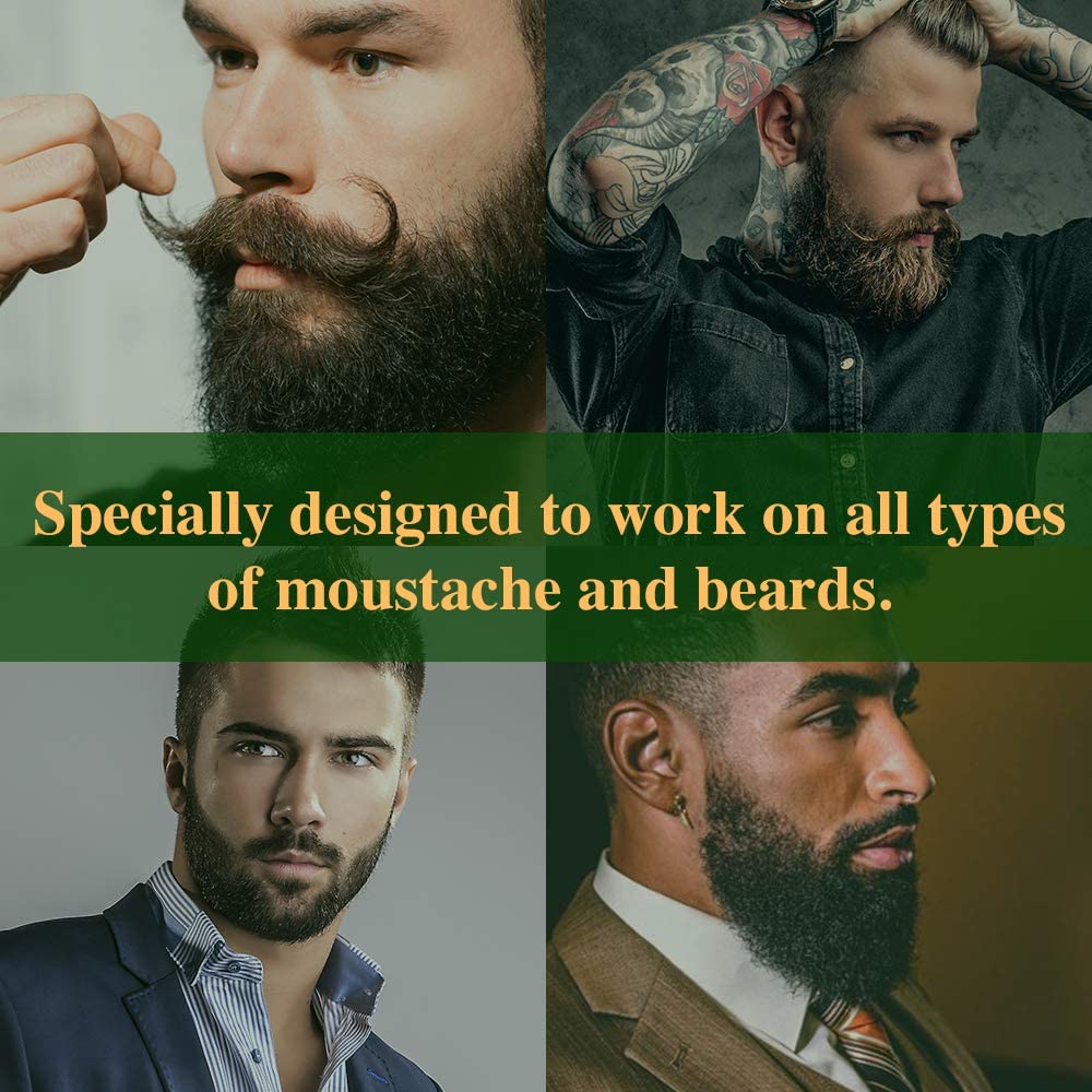 Clubman moustache wax neutral travel pack for easy grooming on the go.