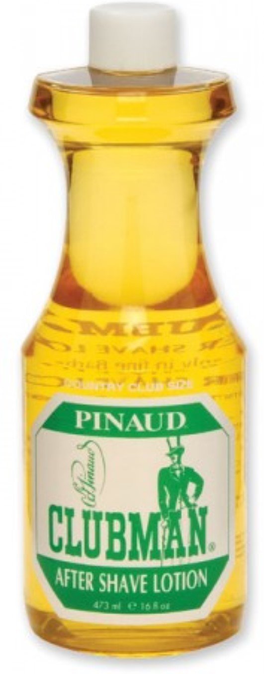Clubman Pinaud After Shave Lotion bottle with classic fragrance for daily grooming and skin refreshment.