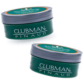 Clubman Pinaud Beard Balm application on beard demonstrates quick-absorb, non-greasy feel.