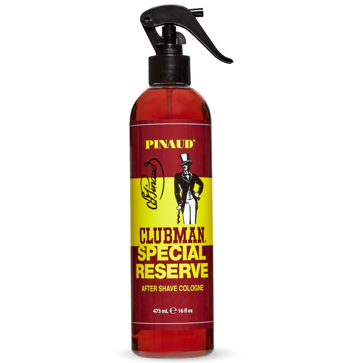 Clubman Special Reserve bottle front view showing classic packaging and refined masculine aroma