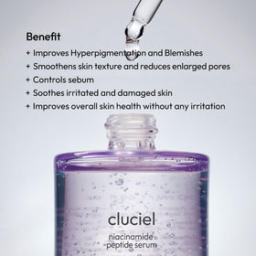 Cluciel Niacinamide Serum AM routine for quick, hydrating start